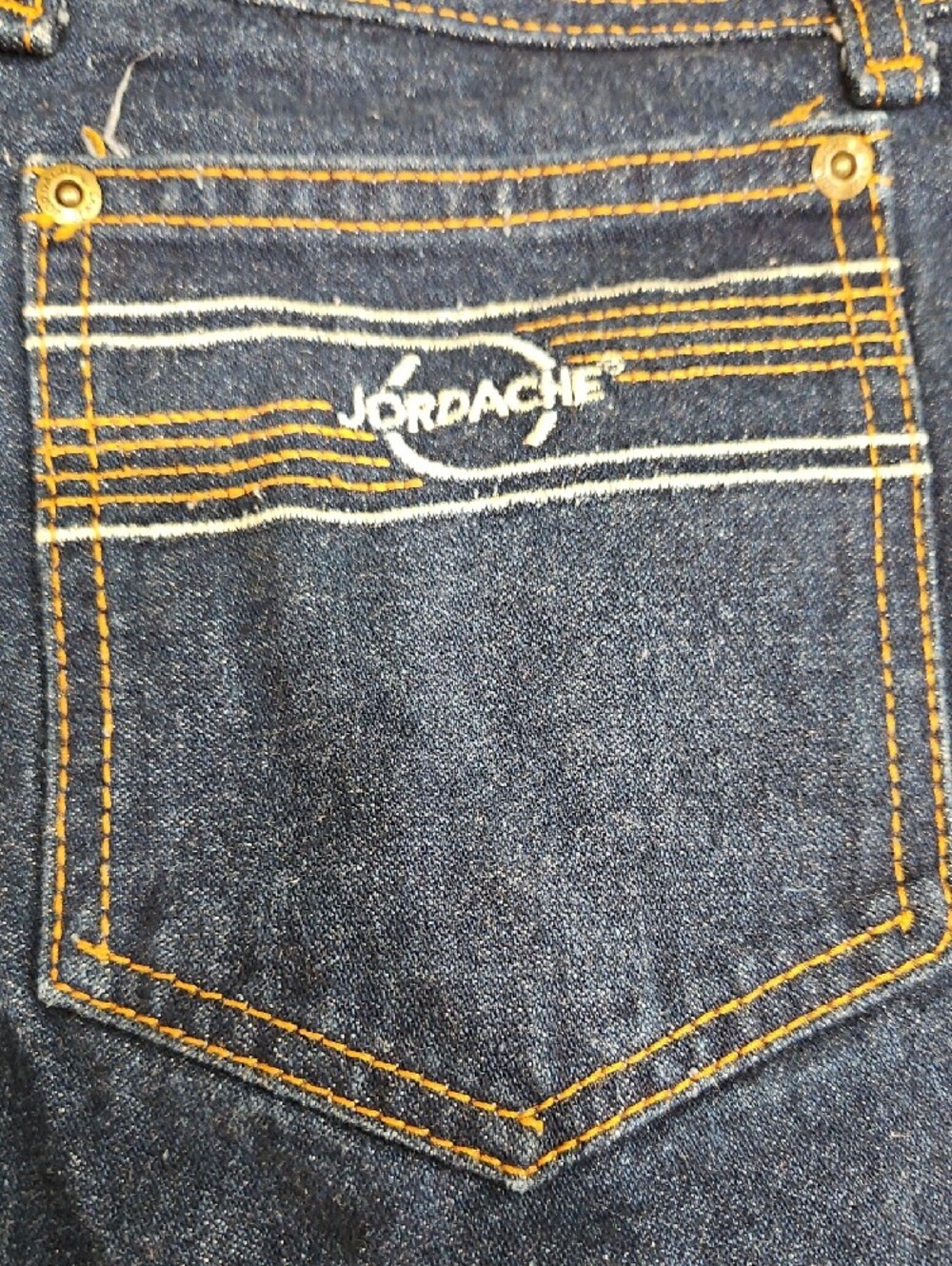 Jordache VTG 90's Men's Dark Blue Denim Cutoff Shorts. Size 32/34 - Picture 4 of 6